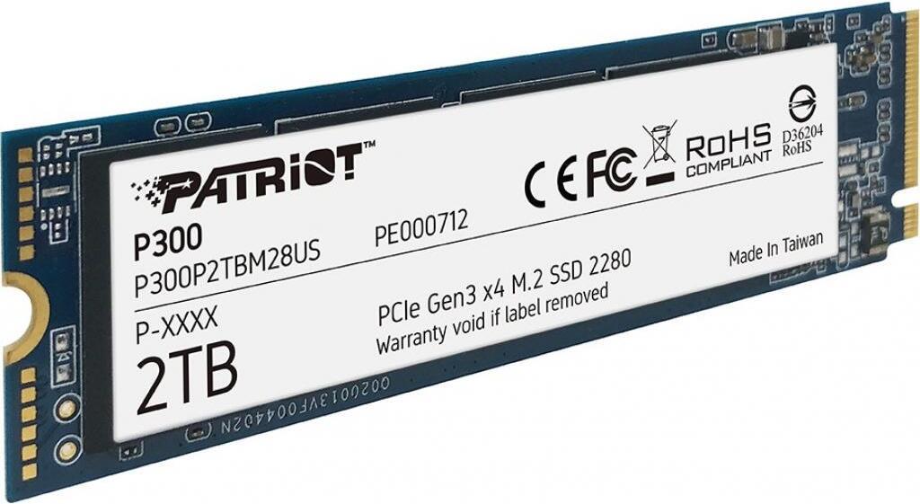 SSD диск Patriot M.2 2.0Tb P300 (P300P2TBM28)