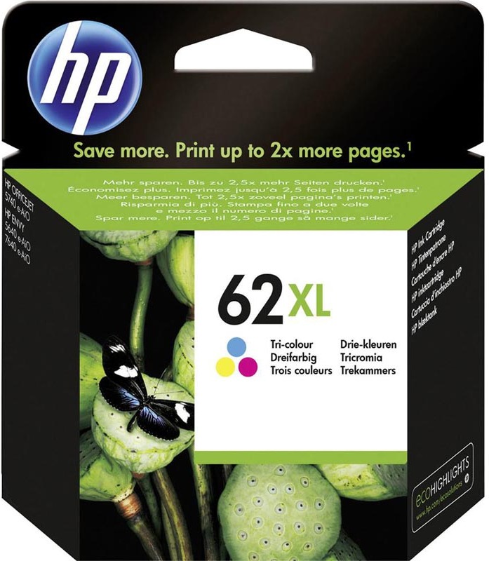Картридж HP 62XL многоцветный (C2P07AE)