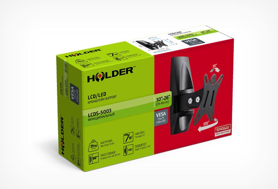 Кронштейн Holder LCDS-5003 металлик черный