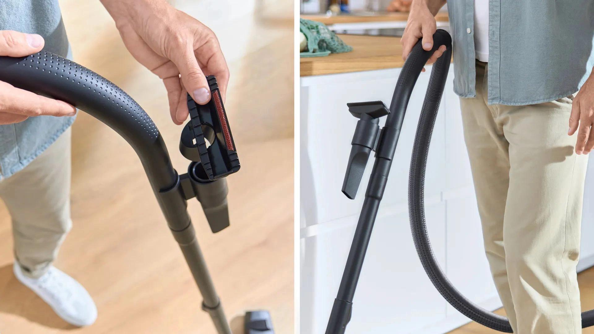 Пылесос Bosch BGL38GOLD черный/золотистый