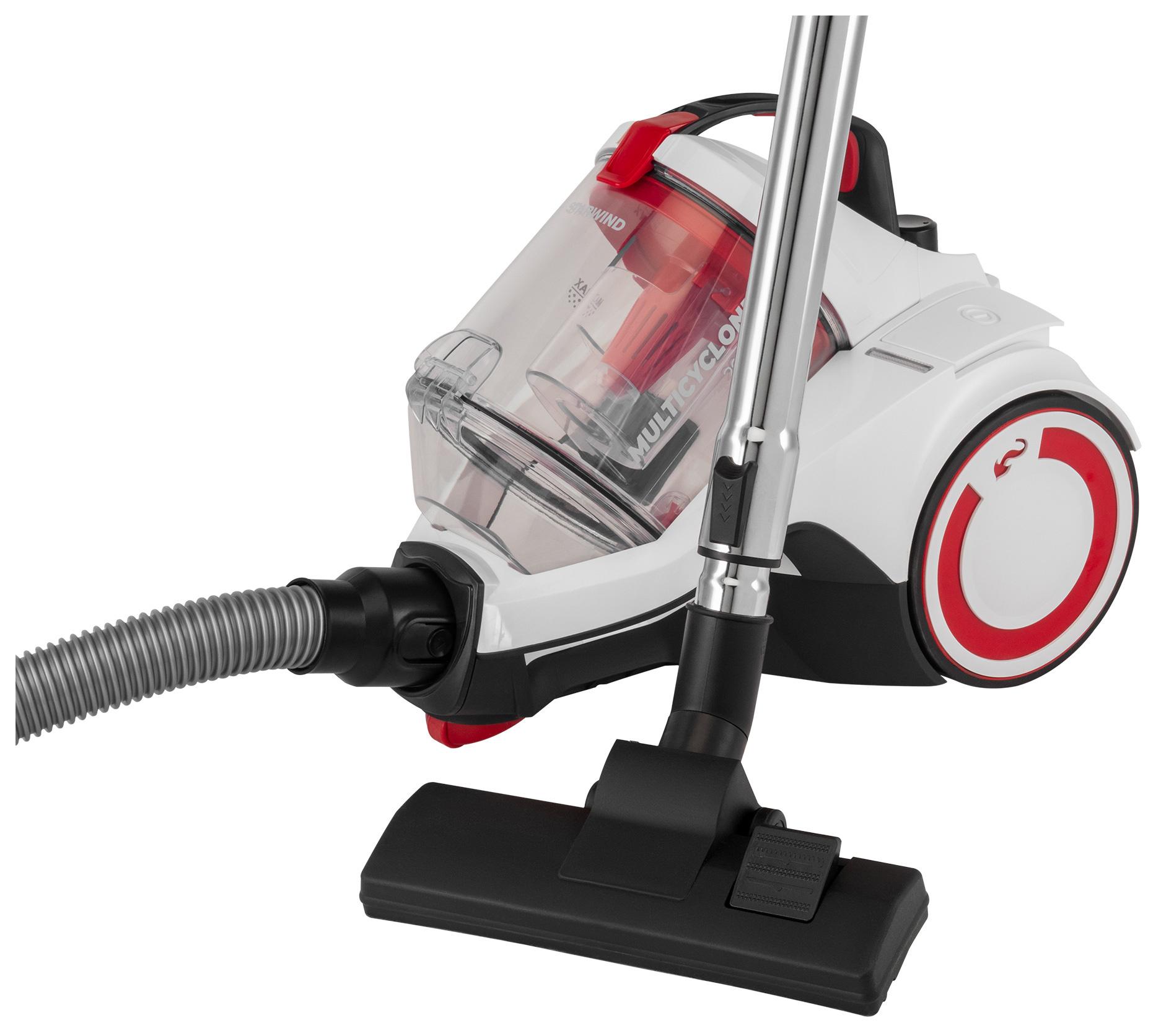 Пылесос StarWind SCV2082 белый/красный