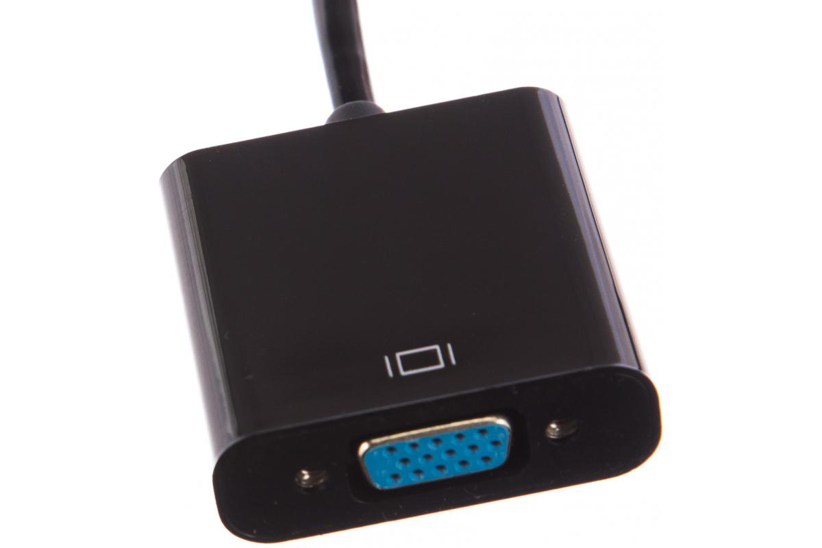 Переходник Cablexpert A-HDMI-VGA-04 HDMI -> VGA 19M/15F, длина 15см