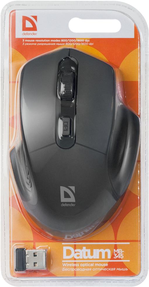 Мышь Defender Datum MB-345 черный (52345)