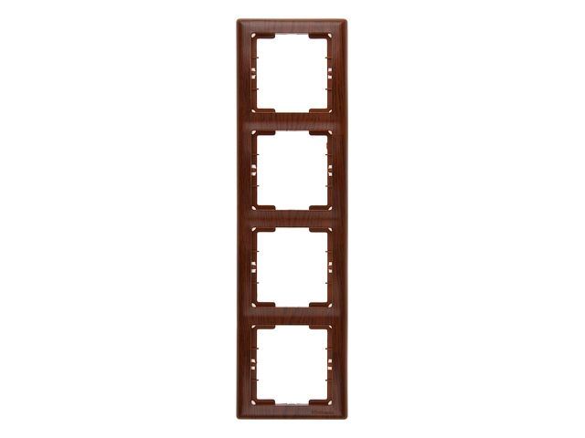 Рамка 4-ая вертикальная орех, DARIA, MUTLUSAN