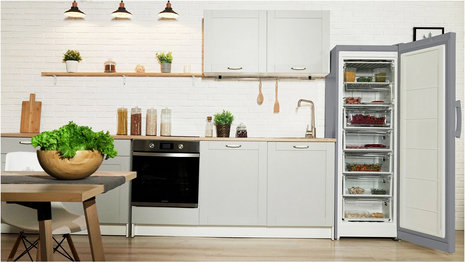 Морозильник Indesit DSZ 5175 G серебристый (869892600040)