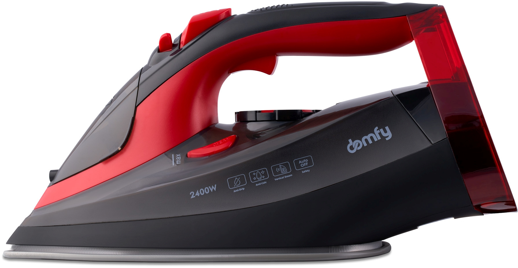 Утюг Domfy DSC-EI502 черный/красный