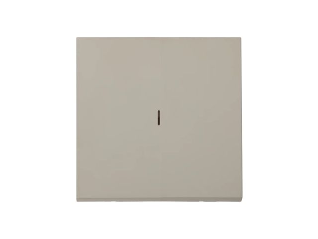 Выключатель 1 клав. (cкрытый, узел, 10А) со световой индикацией, песочный, Carre, BYLECTRICA