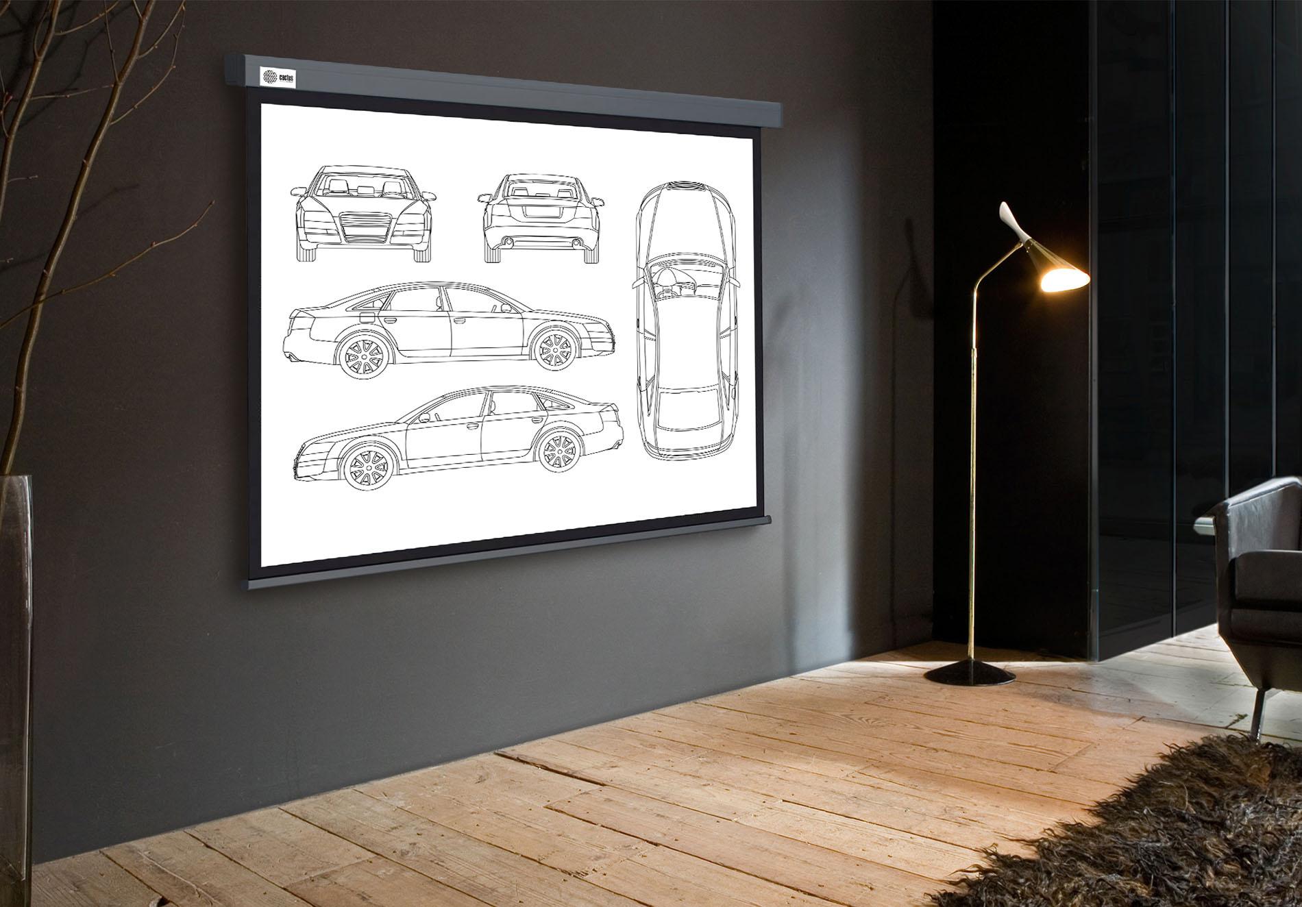 Проекционный экран Cactus CS-PSW-168X299-SG серый