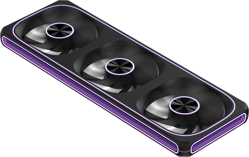 Вентилятор для корпуса Formula V Line Air Fusion 3 Reverse ARGB черный