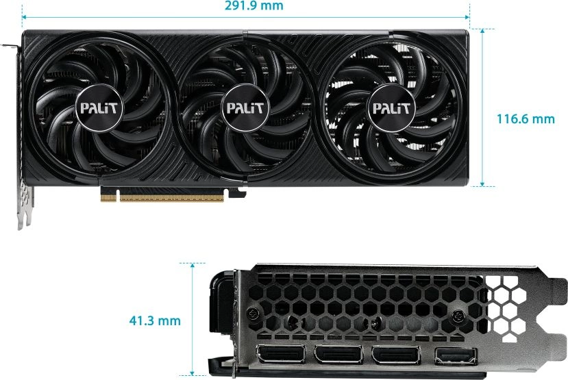 Видеокарта Palit GeForce RTX 5070 Infinity 3 OC 12GB GDDR7 (NE75070S19K9-GB2050S)