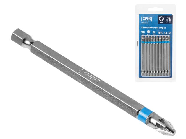 Насадка крестообразная PZ2 90мм 10шт EXPERT STARTUL (SE8602-90) (бита Pozidrive магнитная)