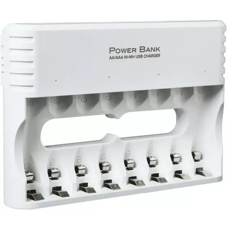Аккумулятор с зарядным устройством GP PowerBank AA NiMH 2700mAh блистер 8шт (270AAHC/CPBXL-2CR8)
