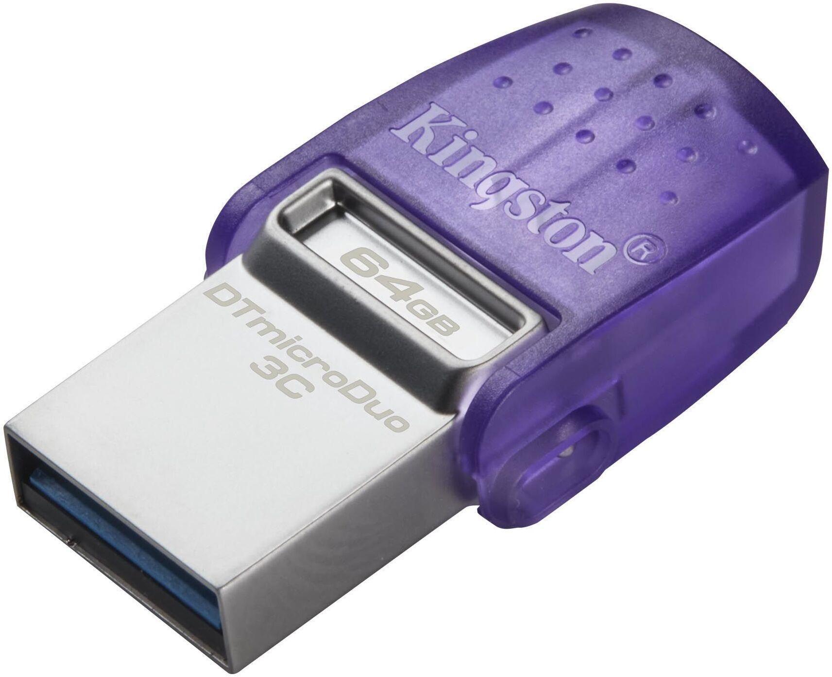 USB Flash-накопитель Kingston DataTraveler microDuo 3C G3 64GB (DTDUO3CG3/64GB)