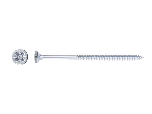 Шуруп универсальный 5.0х80 мм белый цинк (60 шт в пласт. конт.) STARFIX