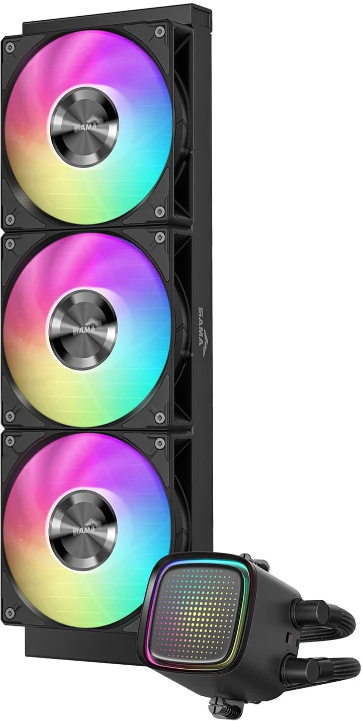 Система жидкостного охлаждения для процессора Sama L50 360BK черный (L50-BKWAYX03-G)