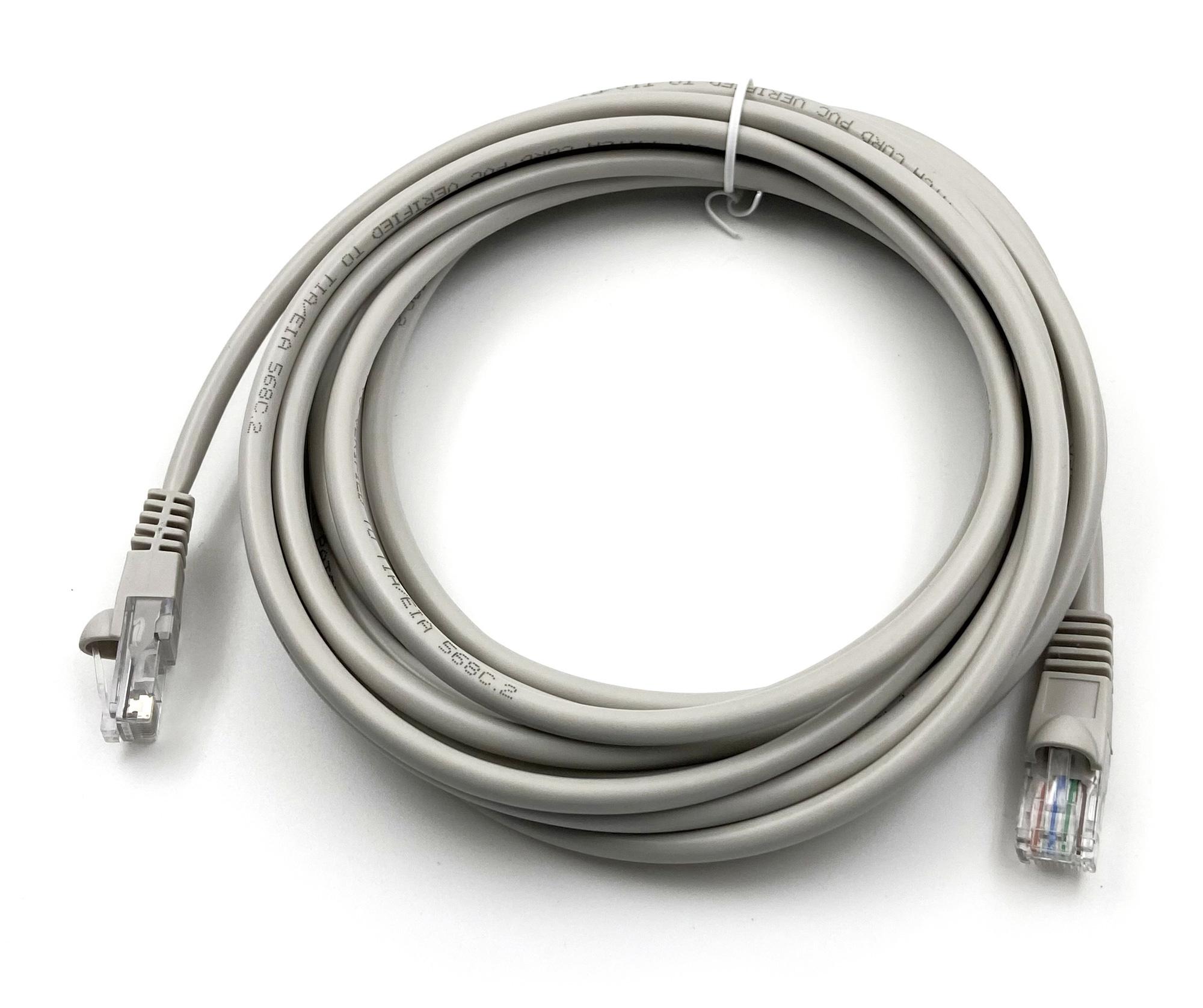 Патч-корд Buro UTP-5E-5M-G cat5E 5м серый