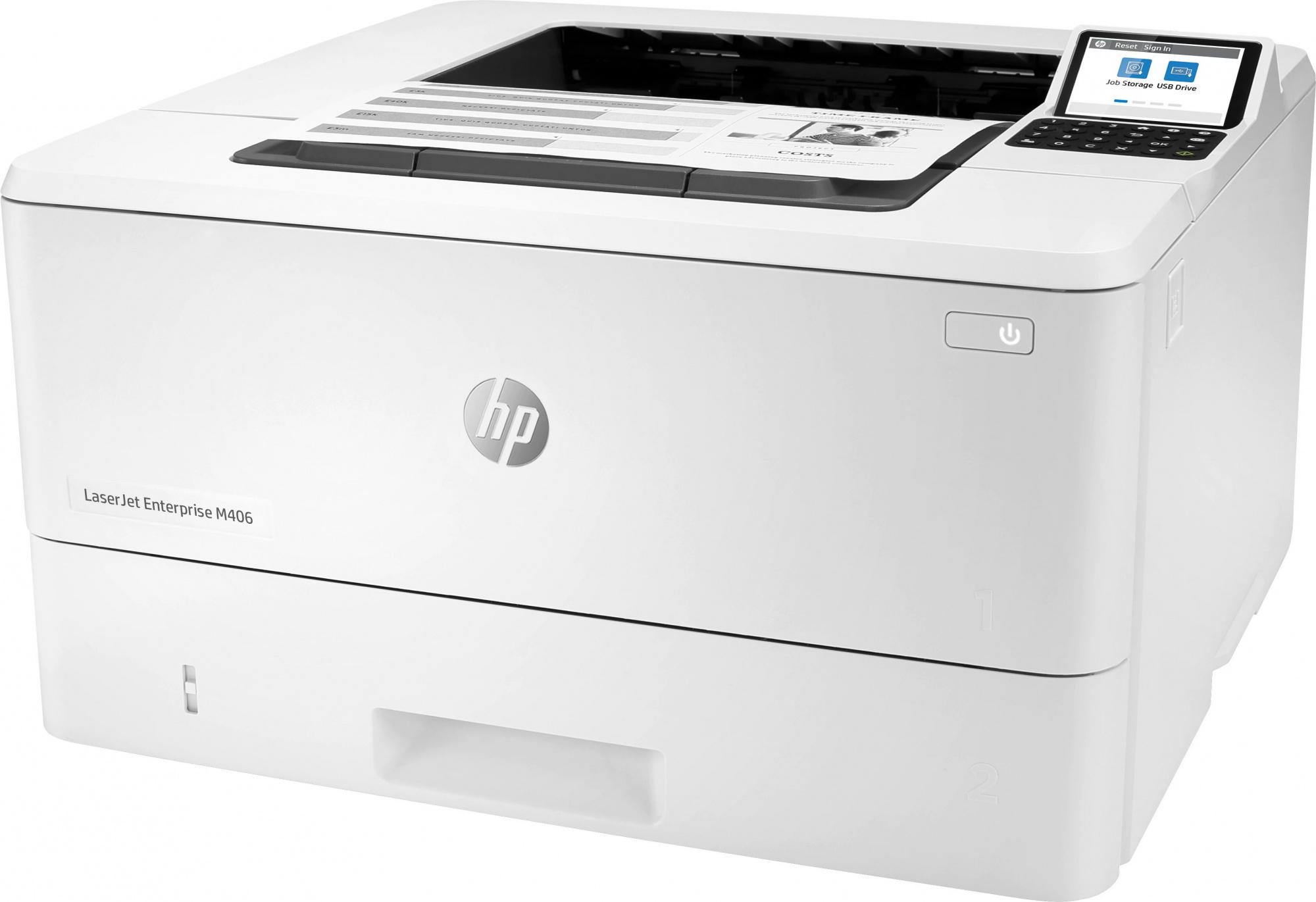 Принтер HP LaserJet Enterprise M406dn (3PZ15A)