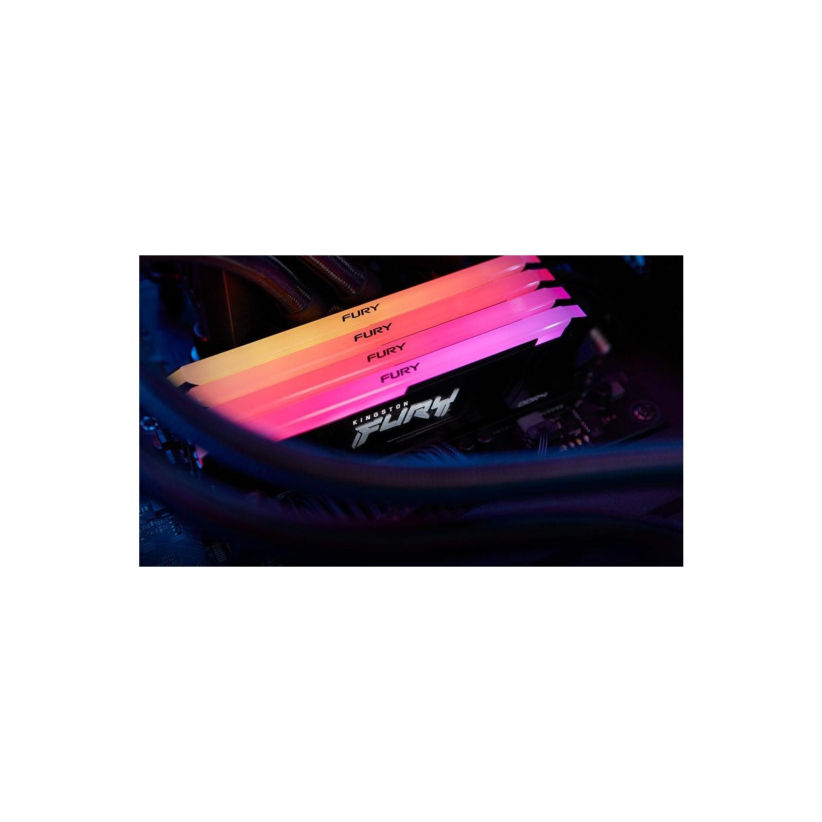 Оперативная память Kingston Fury Beast Black RGB XMP 16GB DDR4 (KF432C16BB12A/16)