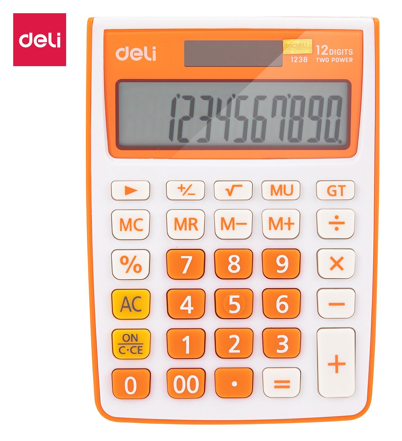 Калькулятор Deli E1238/OR