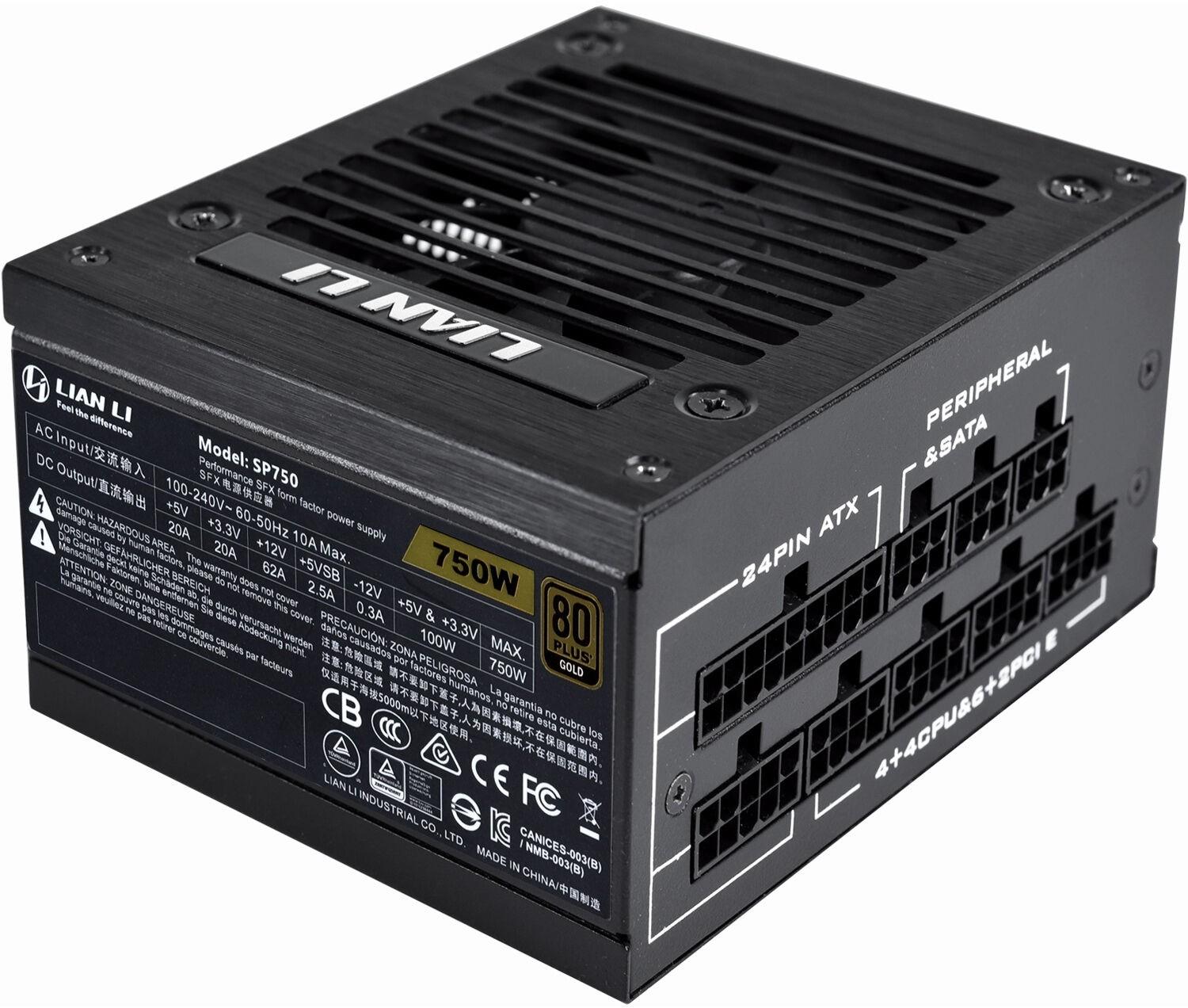 Блок питания Lian Li SP750 750W черный (G89.SP750B.00EU)