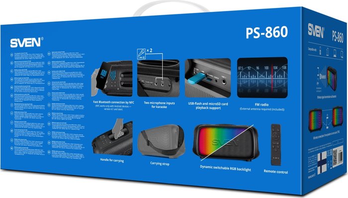 Колонка для  вечеринок Sven PS-860 (SV-022518)