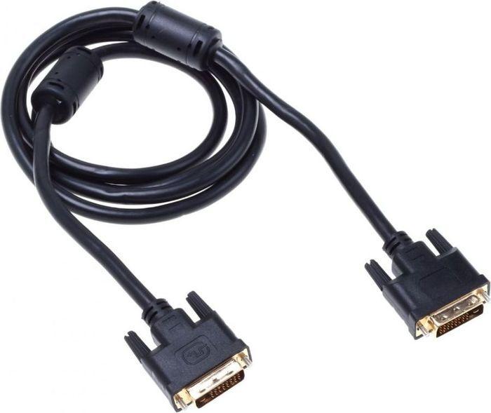 Кабель Buro DVI-D(m)/DVI-D(m) 1.8 м ферритовые кольца BHP RET DVI18 черный