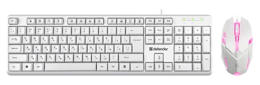 Набор периферии Defender Motion C-977 белый (45977)