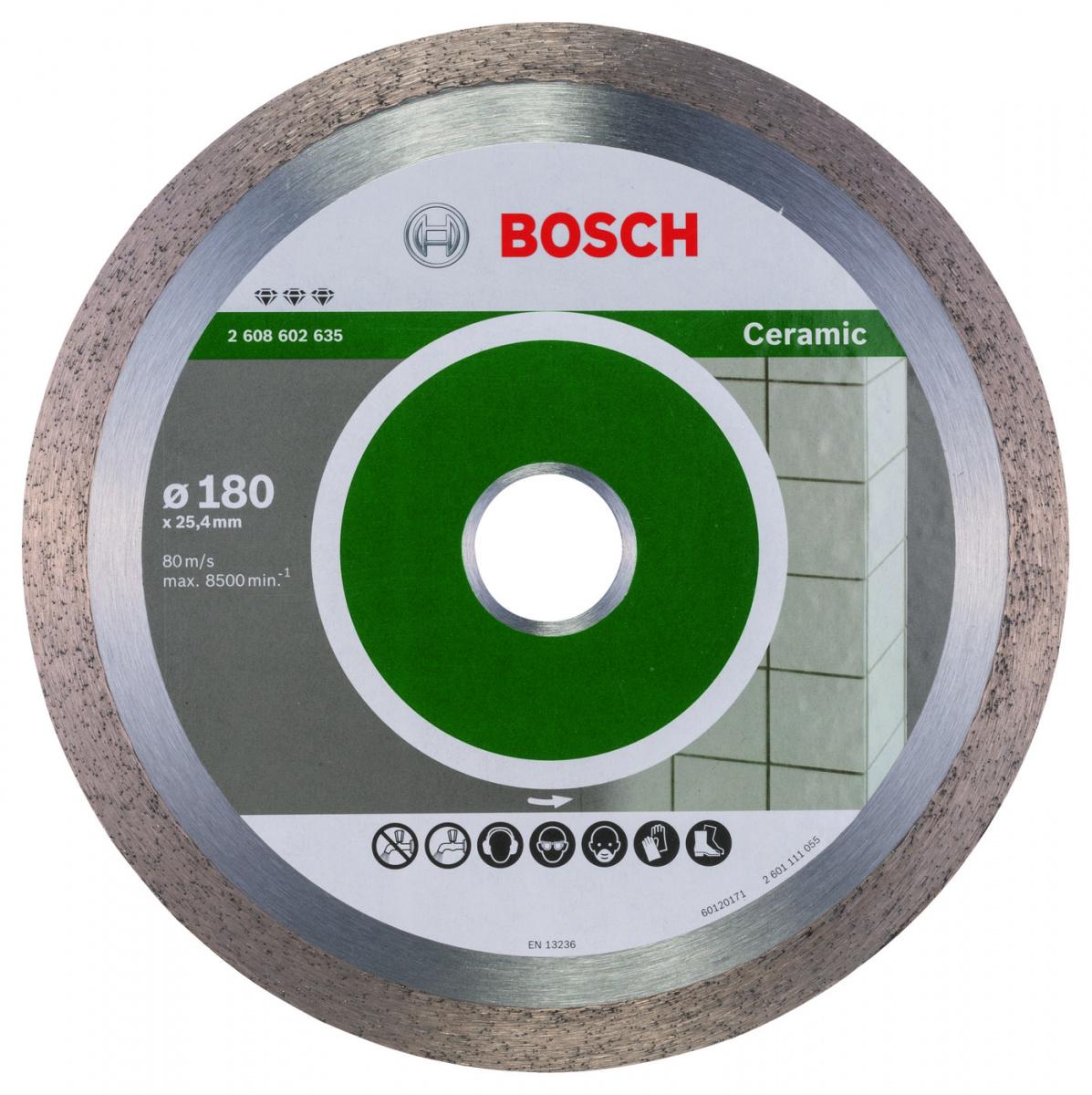 Алмазный диск Bosch 180-25.4 Best for Ceramic 2.608.602.635
