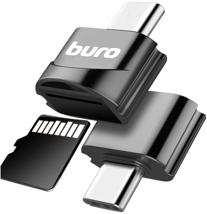 Картридер Buro BU-CR-201 черный