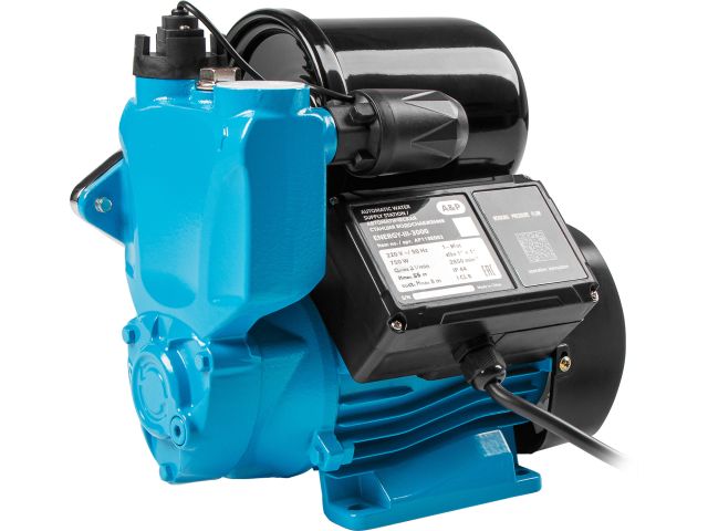 Станция водоснабжения автоматическая ENERGY-III-2200, A&P (370 Вт, 2200 л/ч, 35 м, корпус чугун, для водоснабжения)