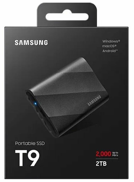 Внешний накопитель Samsung T9 USB 3.2 2Tb Black (MU-PG2T0B/WW)