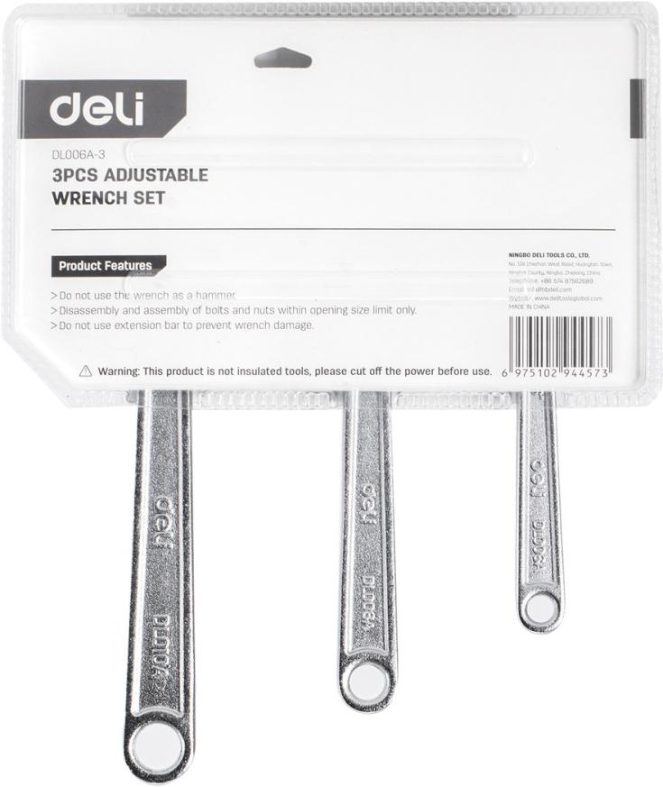 Набор ключей Deli DL006A-3