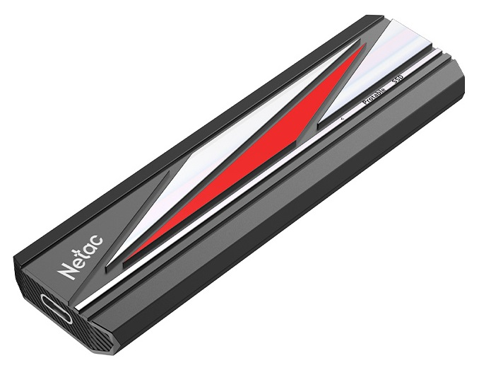 Внешний накопитель Netac USB-C 256GB черный (NT01ZX20L-256G-32BK)