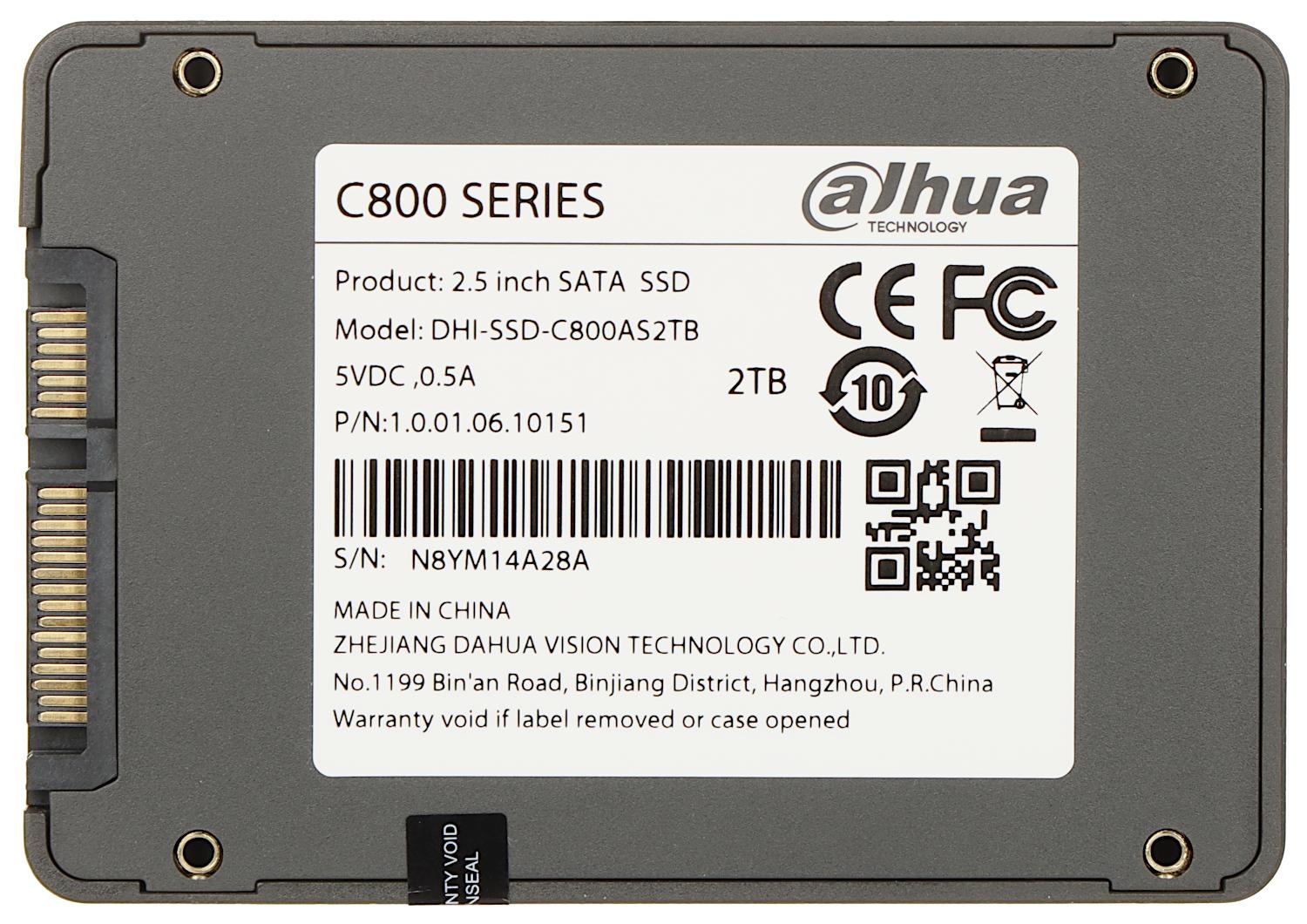 SSD диск Dahua 2TB DHI-SSD-C800AS2TB