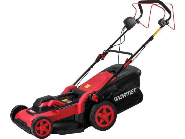 Газонокосилка электрическая WORTEX LM 4221 2000 Вт, шир.46 см, самоход. (выс. 25-75 мм, травосборник 55 л, мульчир-е, бок.выброс)