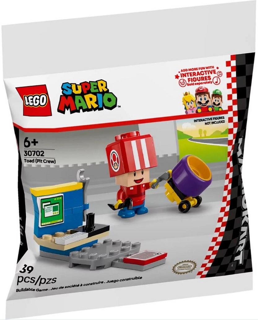 Конструктор Lego Super Mario Mario Kart - Тоад механик (30702)