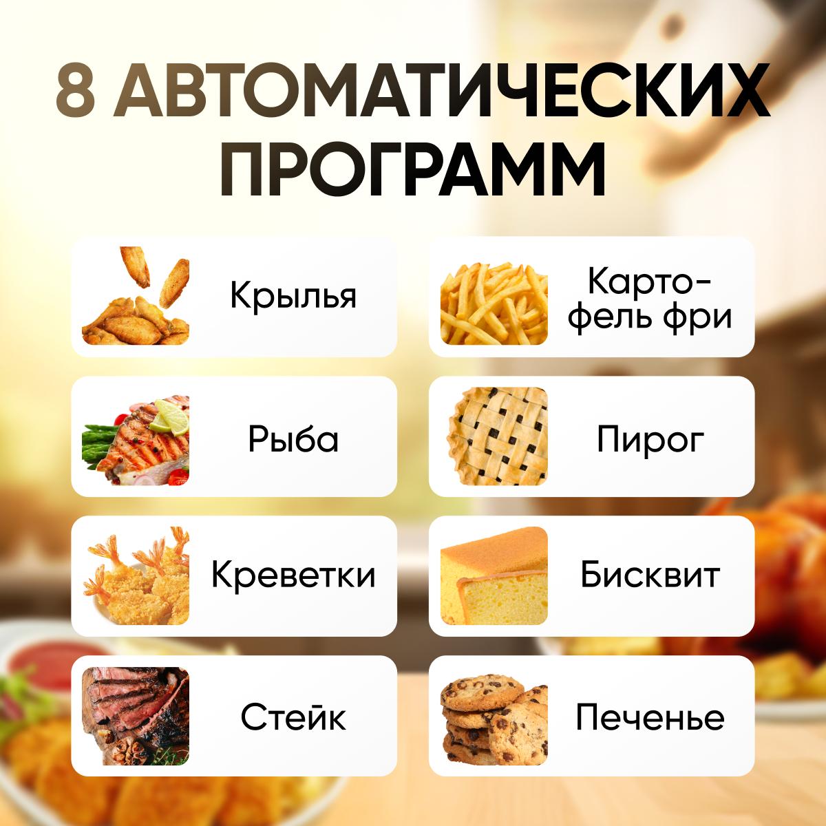 Аэрофритюрница Roome Air Fry AF-ZE7223-A белый