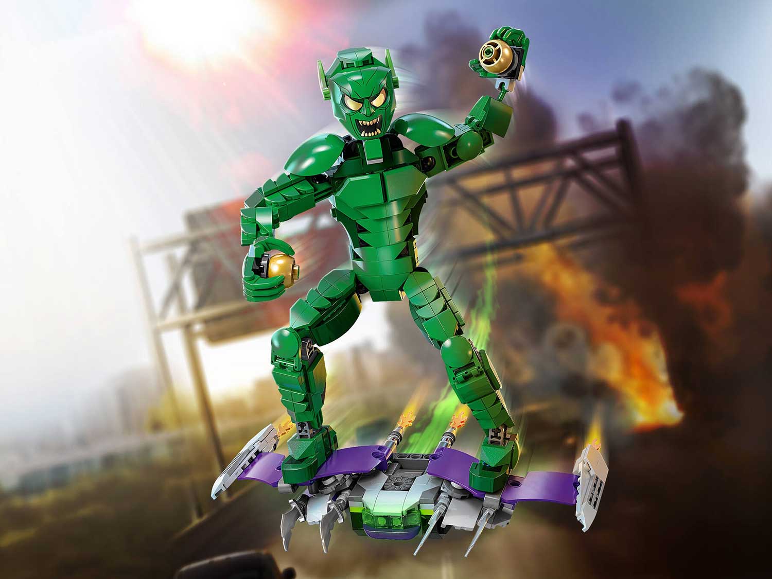 Конструктор Lego Marvel Фигурка Зеленого Гоблина (76284)