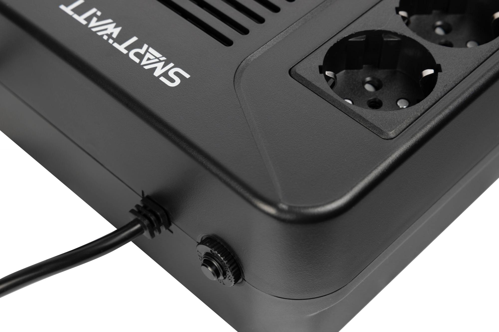 Источник бесперебойного питания Smartwatt SAFE PRO LCD 1000 черный (3703020280003)