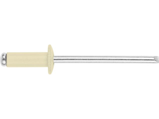 Заклепка вытяжная 4.0х10 мм алюминий/сталь, RAL 1015 (200 шт в пласт. конт.) STARFIX (Цвет светлая слоновая кость)