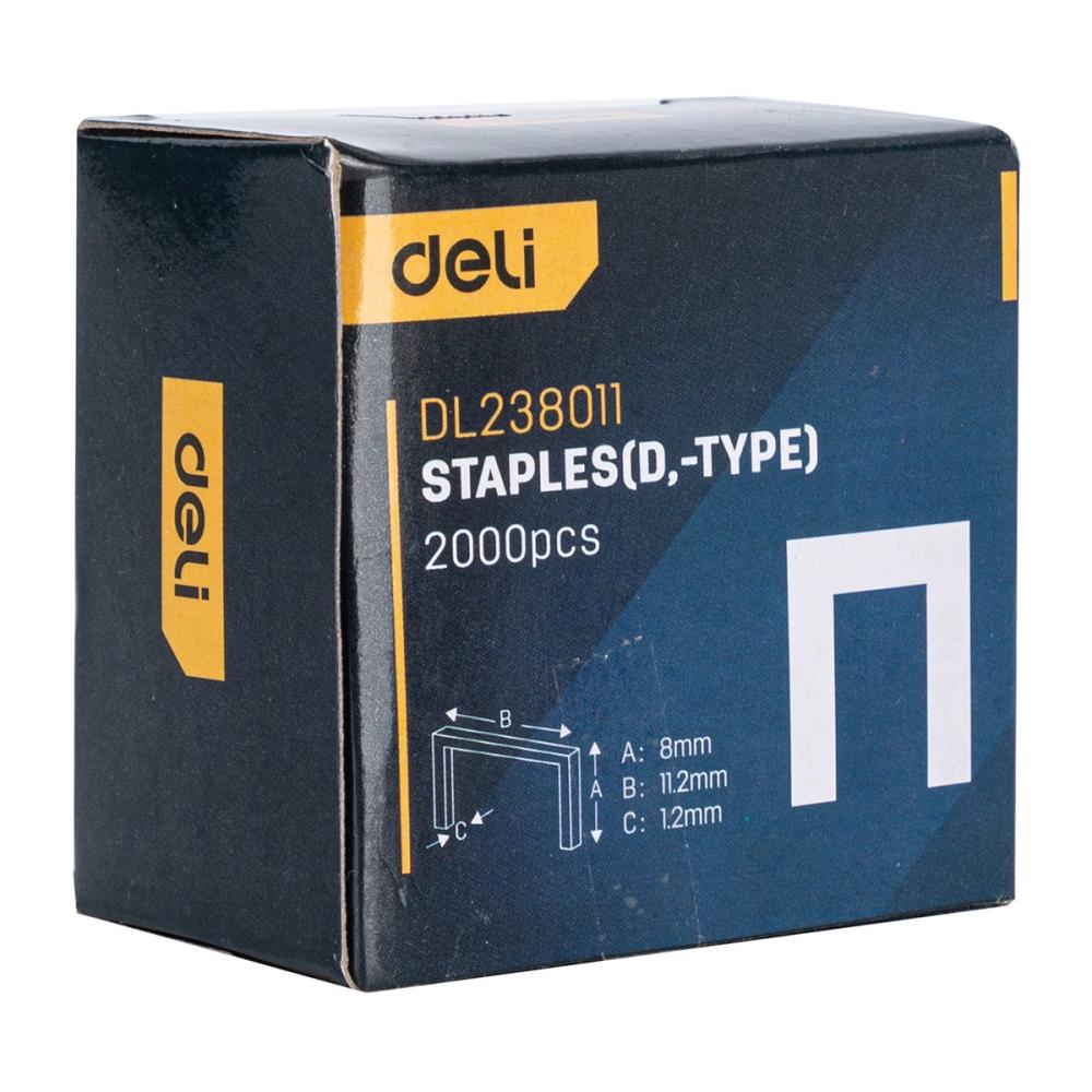 Скобы для степлера Deli DL23801
