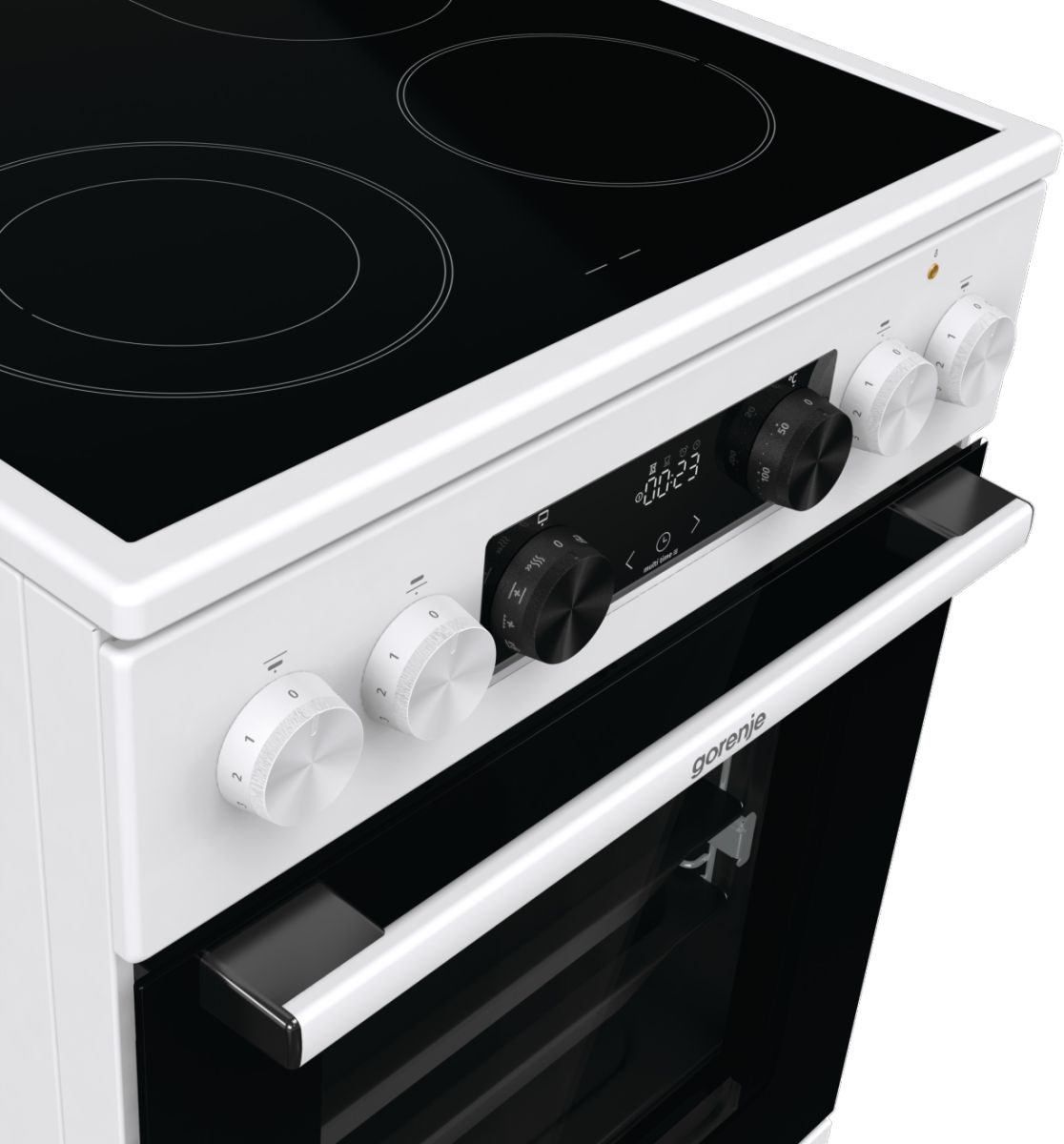 Кухонная плита Gorenje GECS5C70WA белый/черный