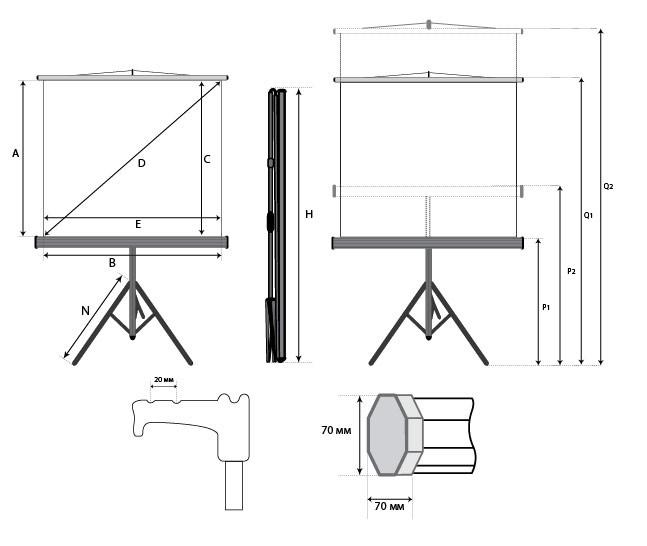 Проекционный экран Lumien Eco View (LEV-100102)