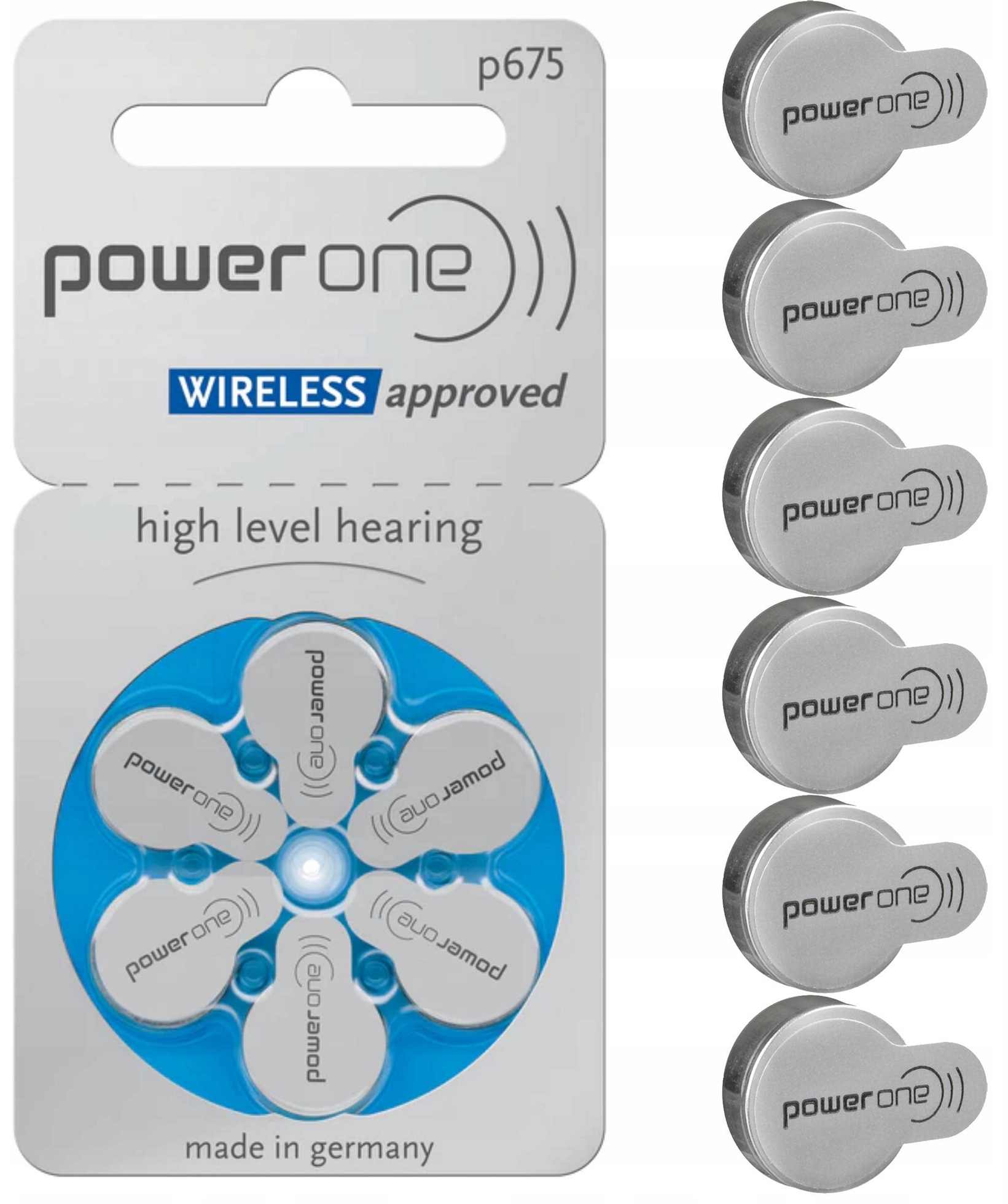 Батарейка Power One Zinc-Air p675 BL6