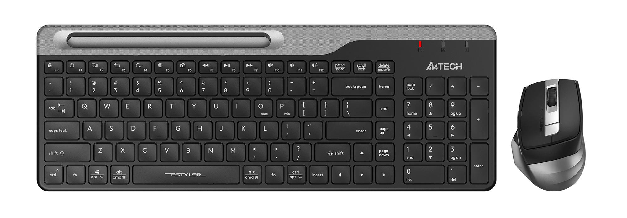 Набор периферии A4Tech Fstyler FB2535C черный/серый