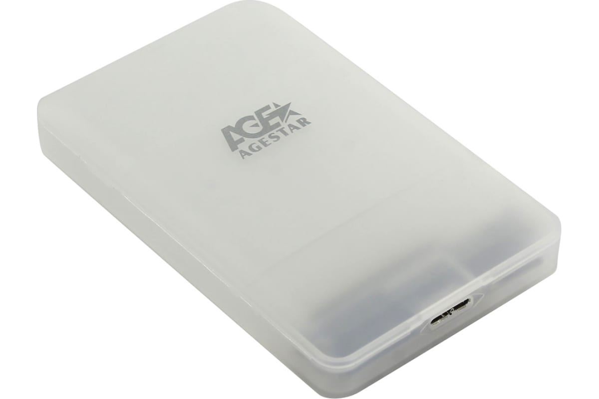 Бокс для накопителя AgeStar 3UBCP3 White