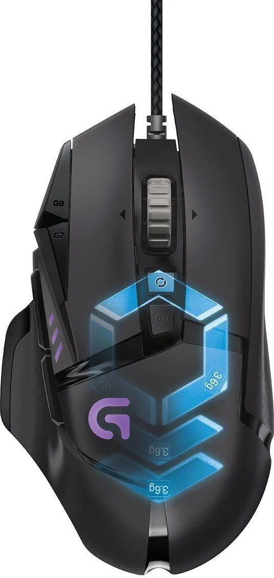 Мышь Logitech G502 Hero черный (910-005474)