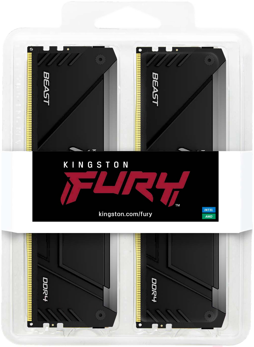 Оперативная память Kingston Fury Beast RGB 2x32GB (KF432C16BB2AK2/64)