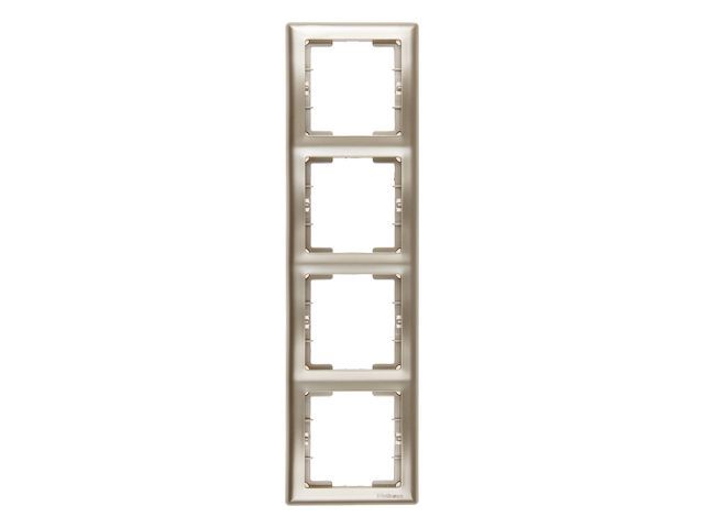 Рамка 4-ая вертикальная титан, DARIA, MUTLUSAN