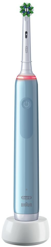 Электрическая зубная щетка Oral-B Pro 3 3000 Cross Action голубой (D505.513.3)